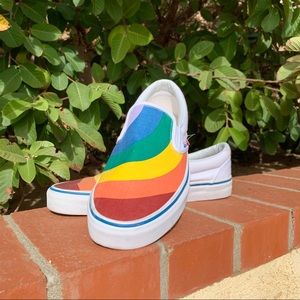 Rainbow Slip-On Vans